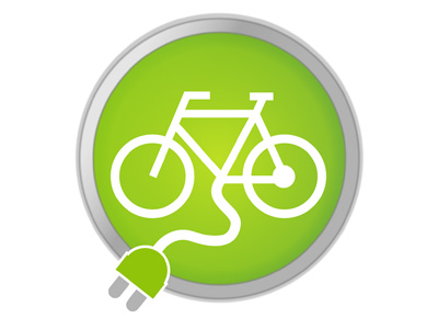 Elektrische fiets icoon