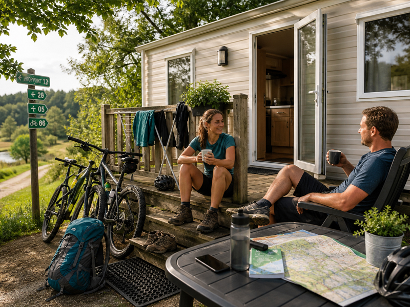 Van route tot rustpunt: zo combineer je wandelen en fietsen met een verblijf in een stacaravan