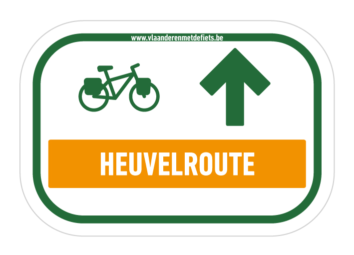 Routebordje Heuvelroute - Icoonfietsroute