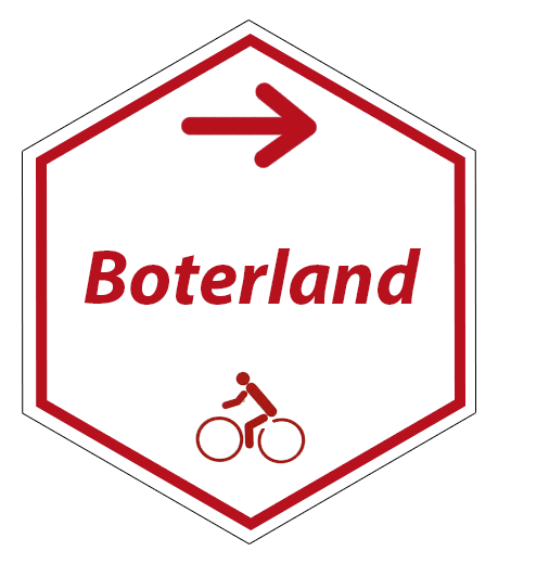 Routebordje Boterlandfietsroute