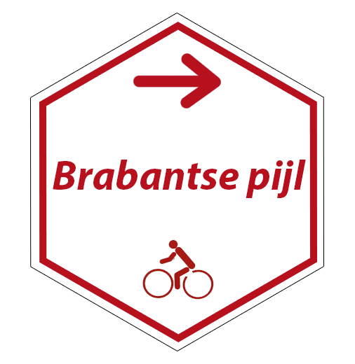 Routebordje De Brabantse pijl cycling route