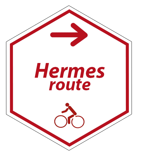 Routebordje  Hermes fietsroute