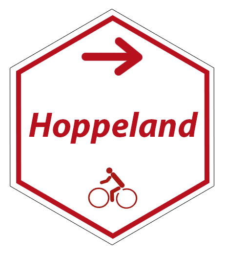 Routebordje Hoppelandfietsroute Poperinge
