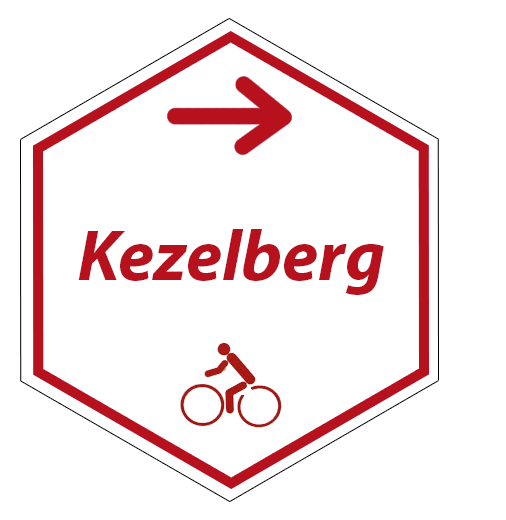 Routebordje Kezelbergfietsroute