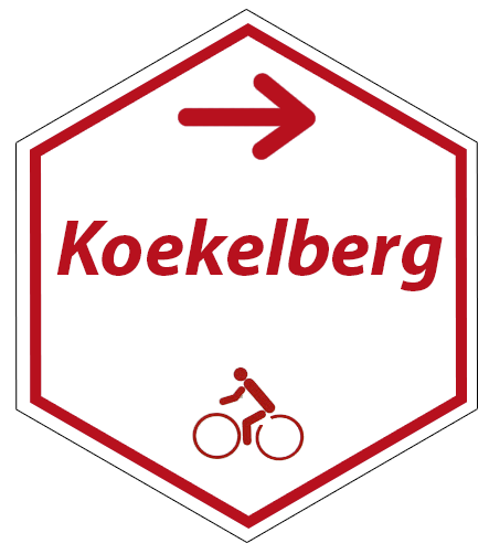 Routebordje Koekelarebergfietsroute