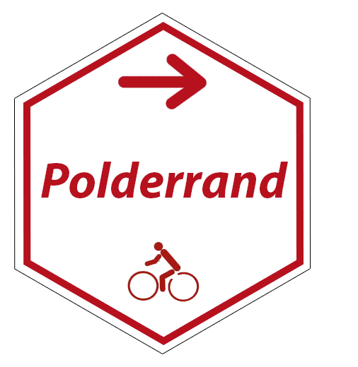Routebordje Polderrand fietsroute
