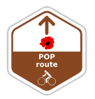 Routebordje POP 14-18 fietsroute