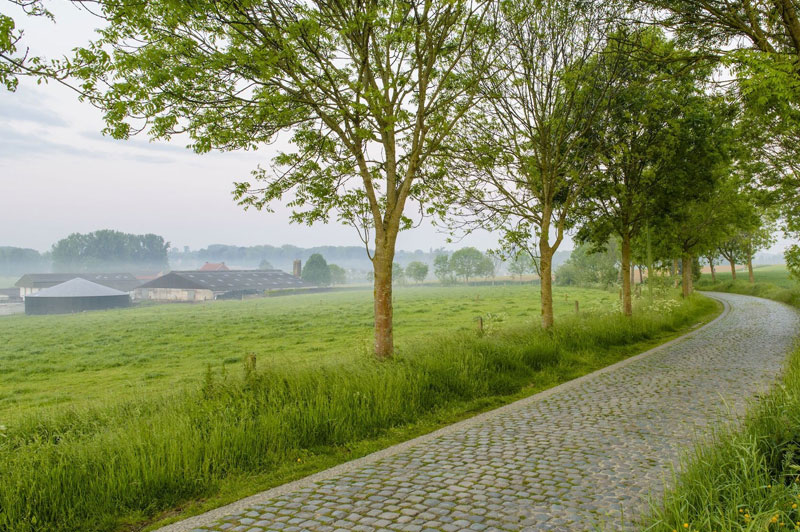 Ronde van Vlaanderen fietsroute gele lus in Oudenaarde