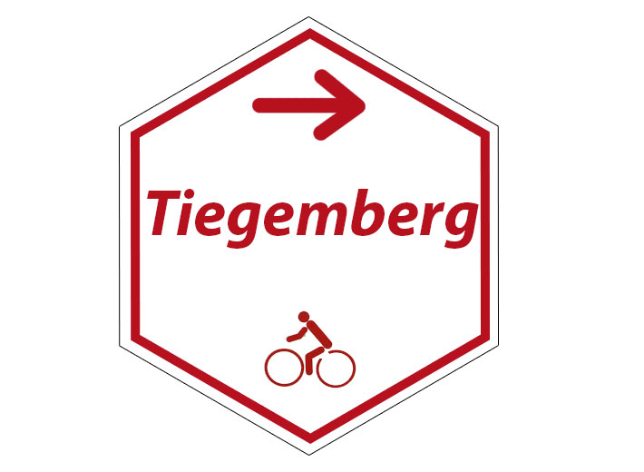 Routebordje Tiegembergfietsroute