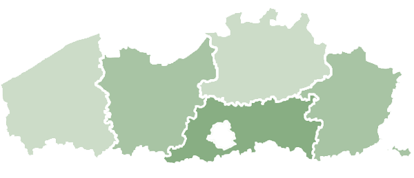 Kaart Vlaanderen