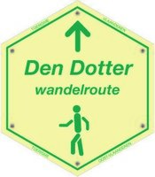 Routebordje Den Dotter wandelroute