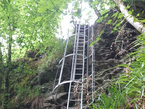 Laddertjeswandeling in Rochehaut in Rochehaut