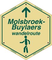 Routebordje Molsbroek-Buylaers Wandelroute