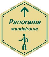 Routebordje Panorama Wandelroute