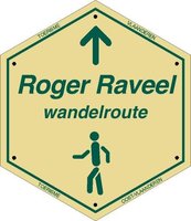 Routebordje Roger Raveel Wandelroute