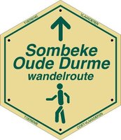 Routebordje Sombeke-Oude Durme Wandelroute Lus 1
