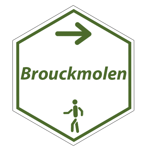 Routebordje Brouckmolenwandelroute