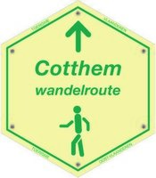 Routebordje Cotthem Wandelroute