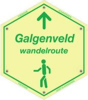 Routebordje Galgenveld Wandelroute