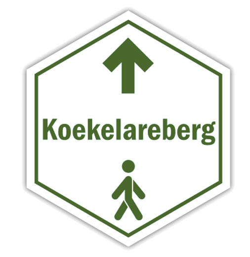 Routebordje Koekelarebergwandelroute