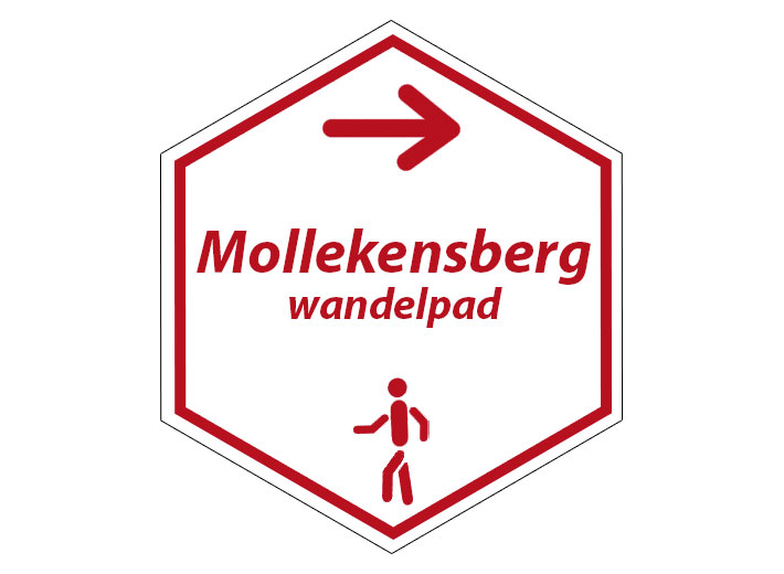 Routebordje Mollekensbergwandeling