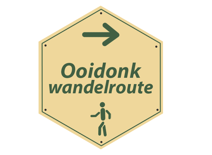 Routebordje Ooidonk Wandelroute