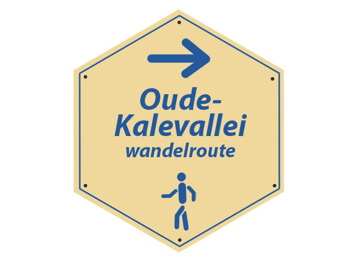 Routebordje Oude Kalevallei Wandelroute Lus 2