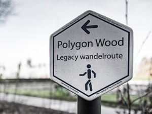 Polygon Wood Legacy wandelroute in Zonnebeke