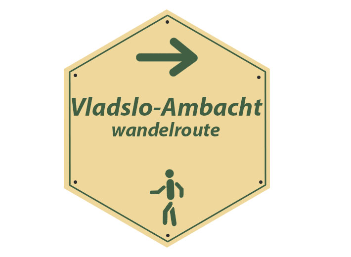 Routebordje Vladslo-Ambachtroute