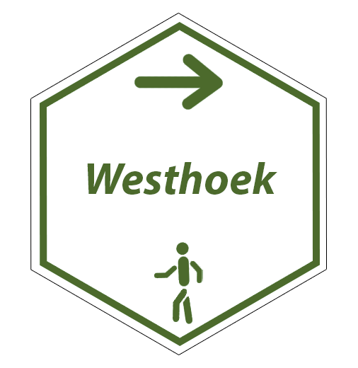 Routebordje Westhoek wandelroute